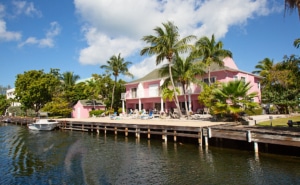 Luxury houses on the Grand Cayman island